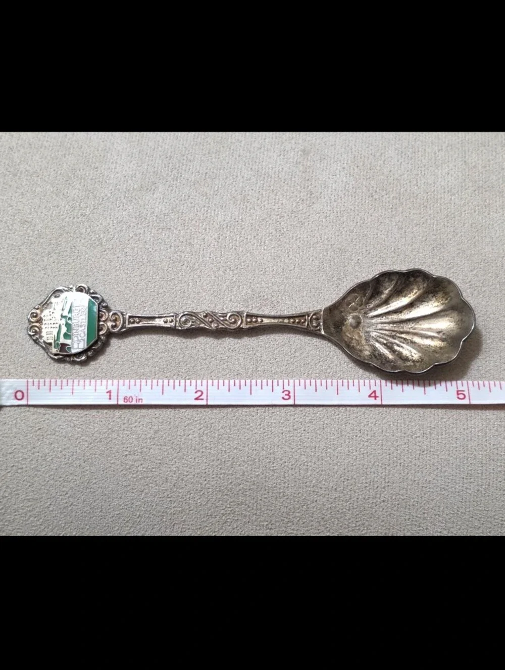 Vintage Edinburgh Castle Souvenir Silver Plated Collectible Spoon Scotland